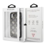 GUHCPXTGGPBK Guess Layer Glitter Peony Case for iPhone X/XS Black
