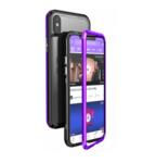 Luphie Blade Magnet Hard Case Aluminium Black/Purple for iPhone X