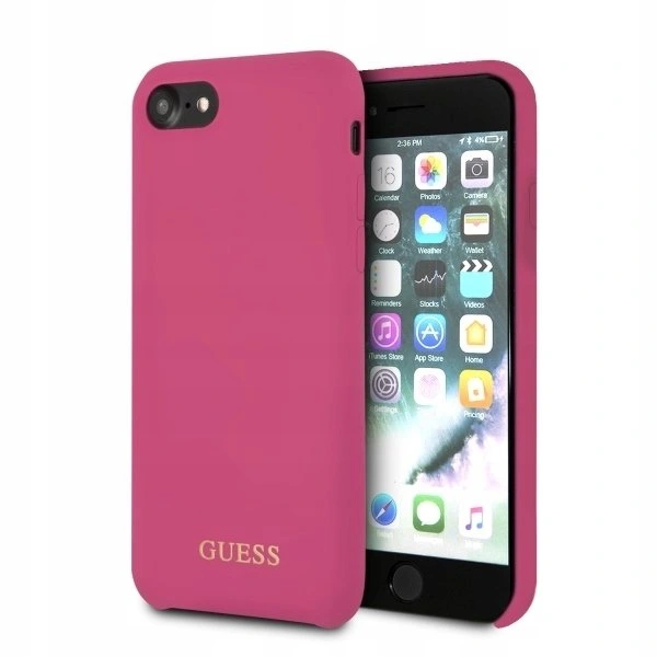 CG Mobile GUHCI8LSGLPI Guess Silicone Logo TPU Case Pink pro iPhone 7/8