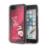 Guess GUHCI8GLHFLRA iPhone 7/8 raspberry hard case Glitter