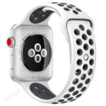 Handodo Double Silicone Band for iWatch 4 40mm White/Black (EU Blister)