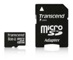 Карта памет 8GB Transcend microSDHC CLASS4 + ADAPTER