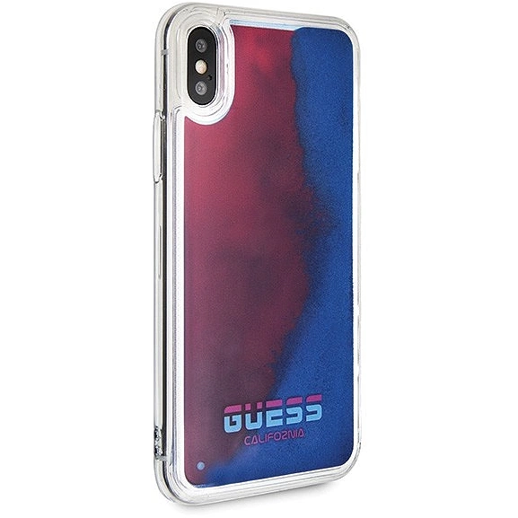 Guess Glow in The Dark PC/TPU Kryt pro iPhone X/XS Sand/Red (EU Blister)