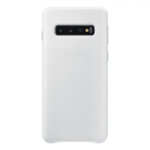 Samsung Galaxy S10 White Leather Protective Cover