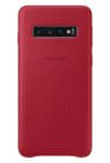 Кожен калъф от Samsung за Galaxy S10 - Red