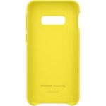 Samsung S10e Leather Cover Yellow