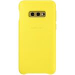 Кожен калъф от Samsung за Galaxy S10e - Yellow