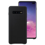 Samsung Galaxy S10+ Leather Cover Black