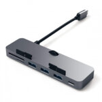 Satechi Aluminum TYPE-C CLAMP PRO Hub (3x USB 3.0,MicroSD) - Space Gray