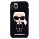 Karl Lagerfeld Iconic Silicone Cover for iPhone 11 Pro Max Black (EU Blister)