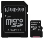 Kingston Canvas Select Micro SDXC Class 10 UHSI 80MBs 64GB