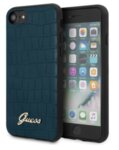 GUHCI8PCUMLCRBL Guess Croco Cover for iPhone 8/SE2020 Blue (EU Blister)