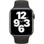 Смарт часовник Apple Watch SE, GPS, Корпус Space Gray Aluminium 44mm, Black Sport Band