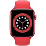 Apple Watch 6, GPS, Корпус Red Aluminium 44mm, Red Sport Band