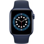 Apple Watch 6, GPS, Корпус Blue Aluminium 40mm, Deep Navy Sport Band