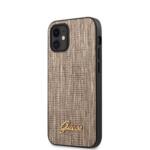 Guess Lizard Cover for iPhone 12 mini 5.4 Gold