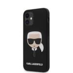 Karl Lagerfeld Head Silicone Cover for iPhone 12 mini 5.4 Black