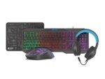 Комплект, Fury Gaming Combo Set 4in1 Thunderstreak 3.0 Keyboard + Mouse + Headphones + Mousepad, US Layout