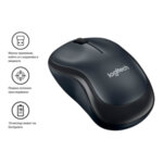 Мишка, Logitech Wireless Mouse M220 Silent, black