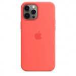 Apple iPhone 12/12 Pro Silicone Case with MagSafe - Pink Citrus (Seasonal Fall 2020)
