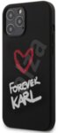 Karl Lagerfeld Forever Silicone Cover for iPhone 12/12 Pro 6.1 Black