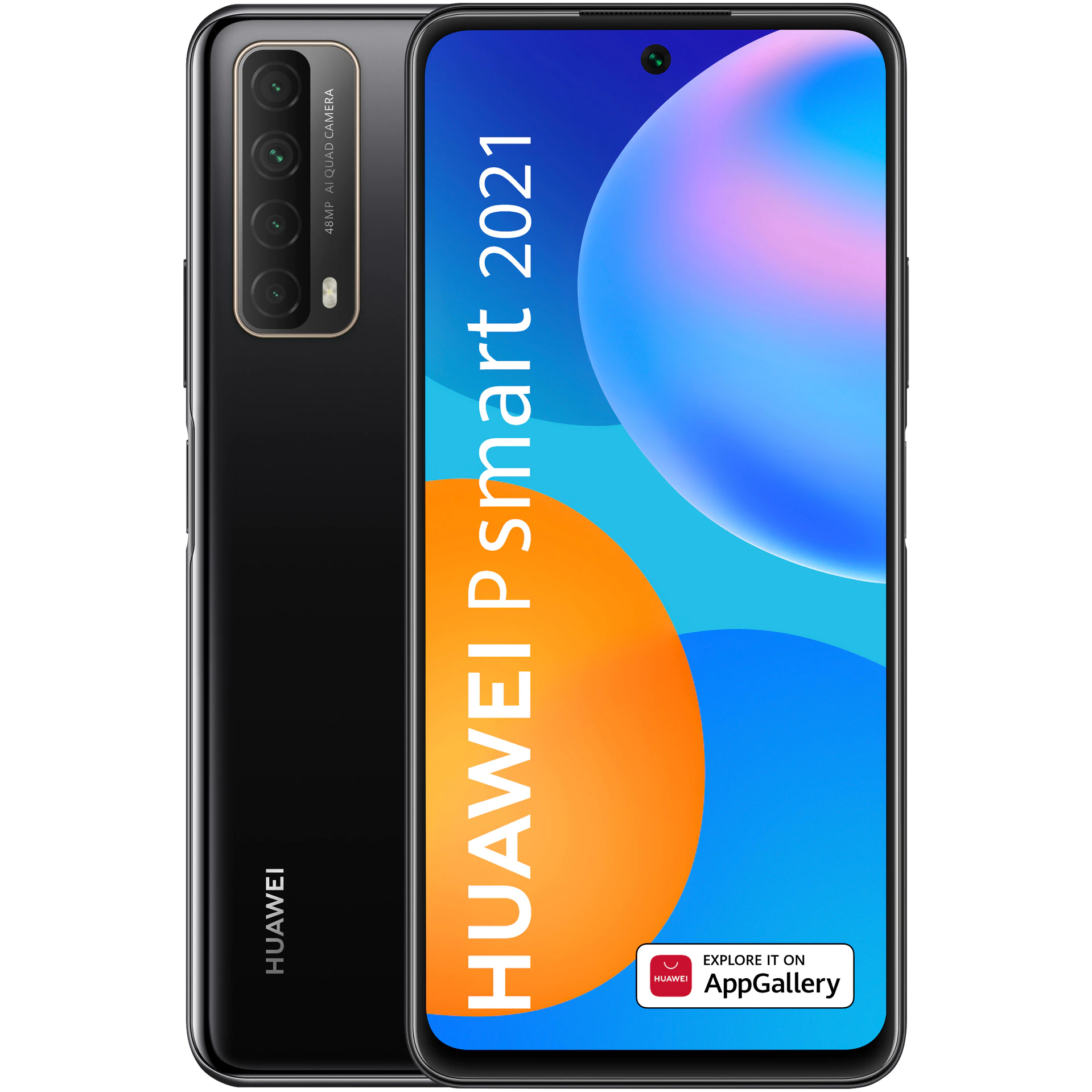 Смартфон Huawei P Smart (2021) Dual Sim, 4GB RAM 128GB, Black