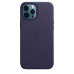 Кожен Калъф от Apple за iPhone 12 Pro Max  with MagSafe - Deep Violet (Seasonal Spring2021)