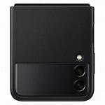 Калъф - Samsung Galaxy Z Flip 3 Leather Cover, Black
