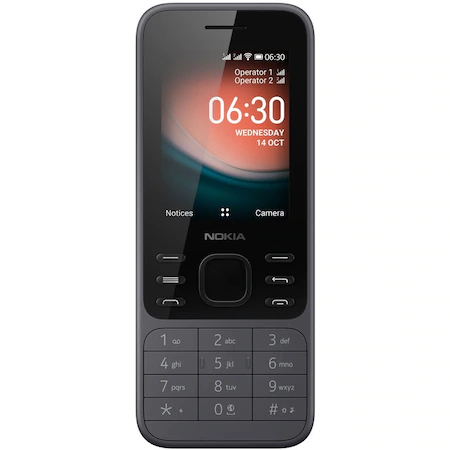 Мобилен телефон Nokia 6300, Dual SIM, 4GB, 4G, Charcoal