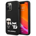 Калъф Karl Lagerfeld and Choupette Liquid Silicone Case for iPhone 13 Pro Black