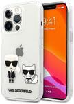 Karl Lagerfeld PC/TPU Ikonik Karl and Choupette Case for iPhone 13 Pro Max Transparen