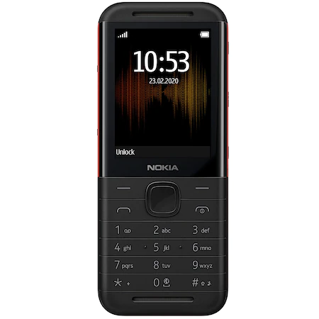 Мобилен телефон Nokia 5310, Dual Sim, Black/Red