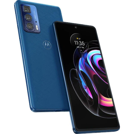 Смартфон Motorola Edge 20 Pro, 256GB, 12GB RAM, 5G, Blue Vegan Leather
