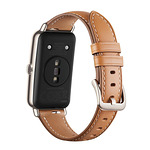 Смарт часовник Huawei Watch Fit Mini, Fara-B69, Gold Aluminum Case, Brown Leather Strap