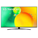 LG 65NANO763QA, 65" 4K IPS HDR Smart Nano Cell TV, 3840x2160, Pure Colors, DVB-T2/C/S2, Active HDR ,HDR 10 PRO, webOS Smart TV, ThinQ AI, NVIDIA GeForce, HGiG, WiFi, Clear Voice Pro,