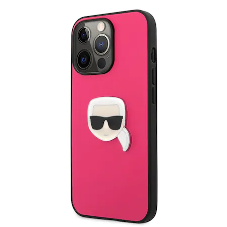 Калъф Karl Lagerfeld PU Leather Karl Head Case for iPhone 13 Pro Max Pink
