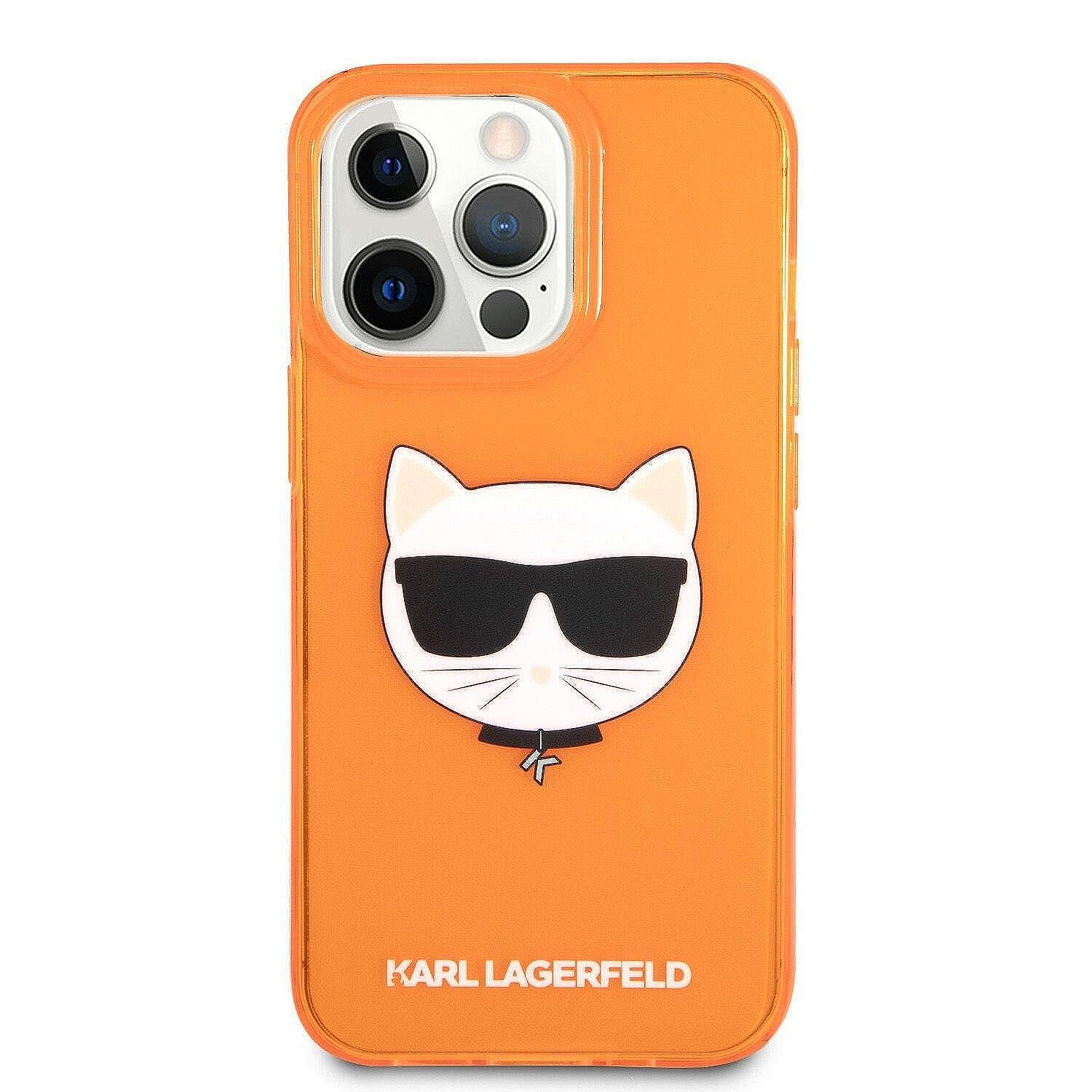Калъф Karl Lagerfeld TPU Choupette Head Case for iPhone 13 Pro Max Fluo Orange