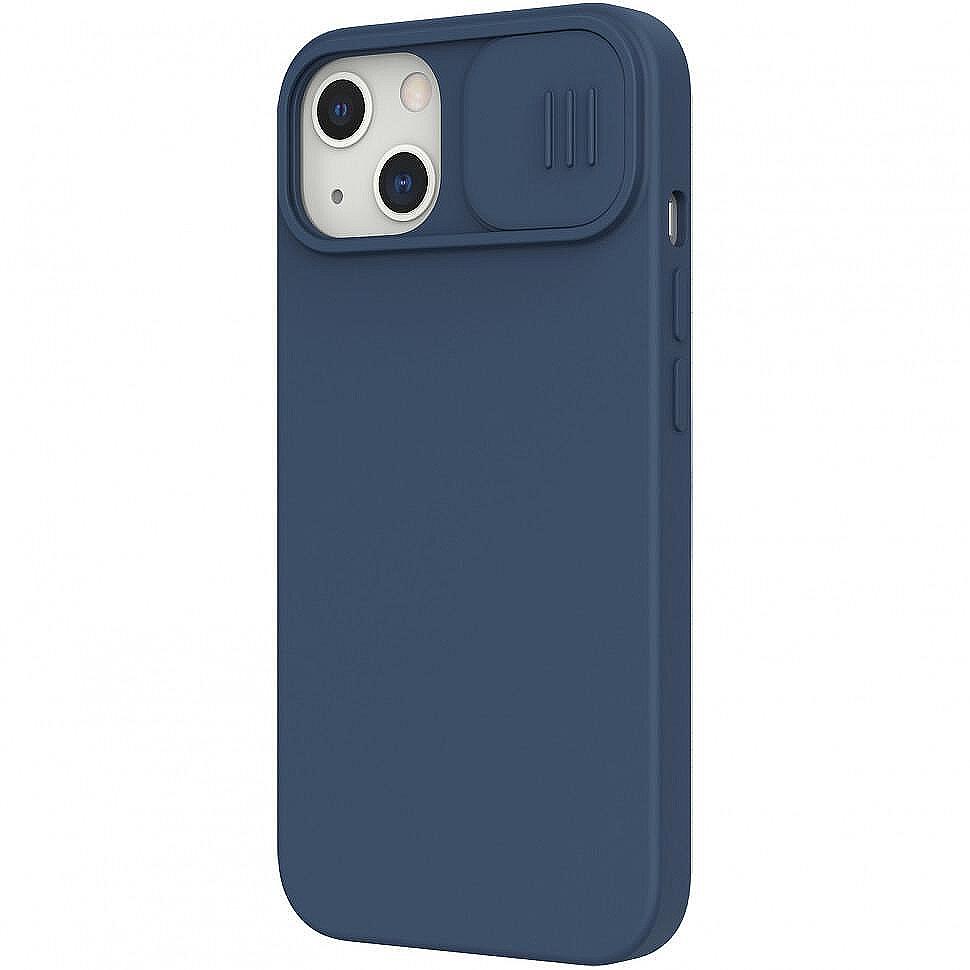 Калъф Nillkin CamShield Silky Magnetic Silicone Case for Apple iPhone 13 Blue