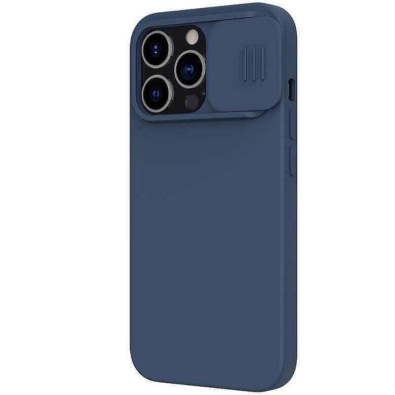 Калъф Nillkin CamShield Silky Magnetic Silicone Case for Apple iPhone 13 Pro Max Blue