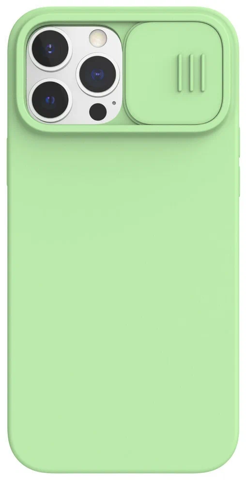 Калъф Nillkin CamShield Silky Silicone Case for Apple iPhone 13 Pro Max Mint Green