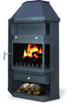 Wood burning stove Zvezda Fantasia 10kW, Log