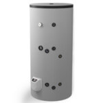 Hot Water Cylinder Eldom Stainless Free standing 500L, One heat exchanger, Electronic control