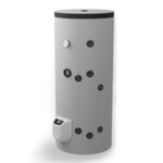 Hot Water Cylinder Eldom Stainless Free standing 200L, One heat exchanger, Electronic control