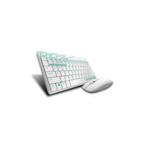 Комплект клавиатура и мишка rapoo 8000m multi mode, bluetooth &2.4ghz, безжичен, бял