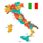 Карта Италия