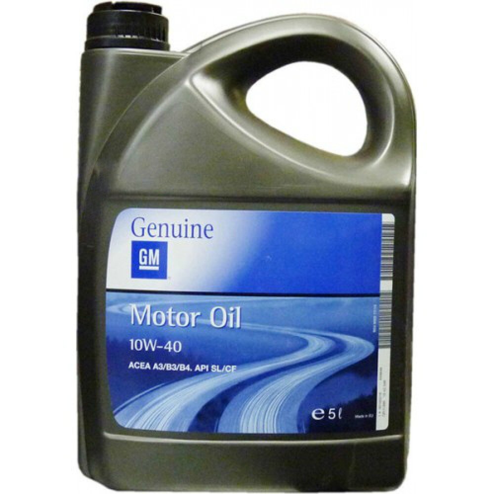 Aceite De Motor ORIGINAL GM Opel 10W40 5 Litros - ACEA A3/B4, API SL/CF, Número 93165216
