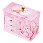 Музикална кутия за бижута с чекмеджета -  Балерина