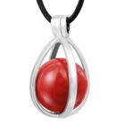 Медальон за бременни Бола 20 мм - Мексикански мотиви червен