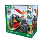 Brio - Играчка дърво кран с тунел