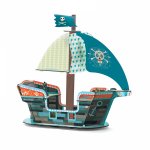 Djeco - 3D пъзел - Пиратски кораб
